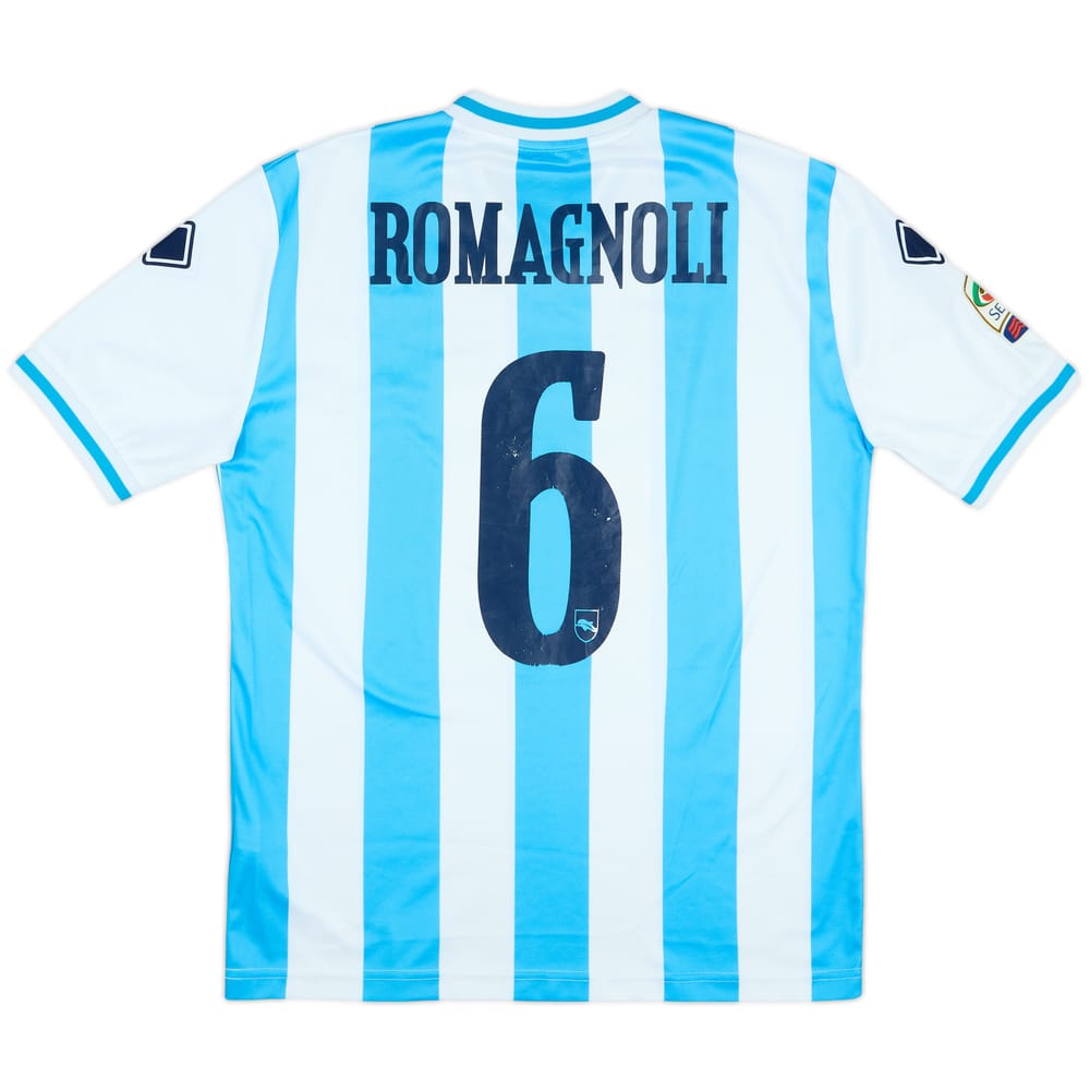2012-13 Pescara Home Shirt Romagnoli #6 - 6/10 - (L)