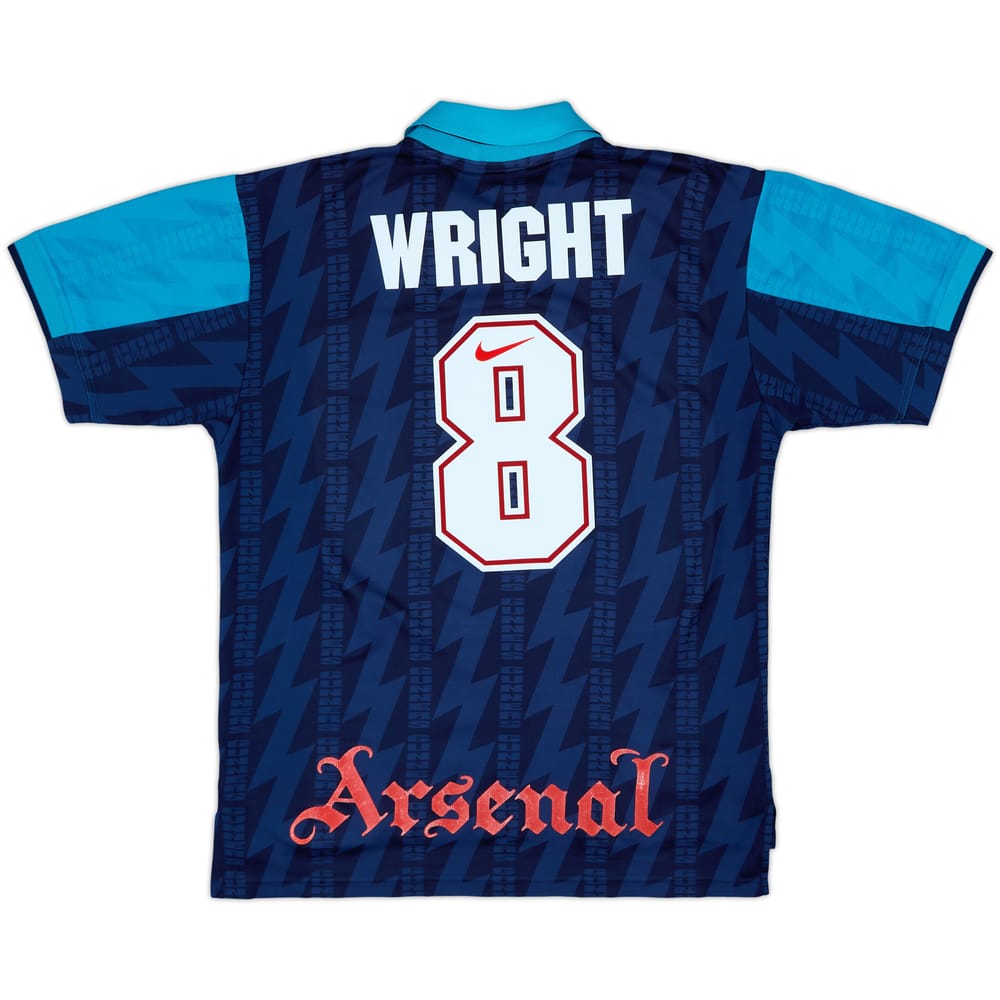 1994-95 Arsenal Away Shirt Wright #8 - 8/10 - (L)