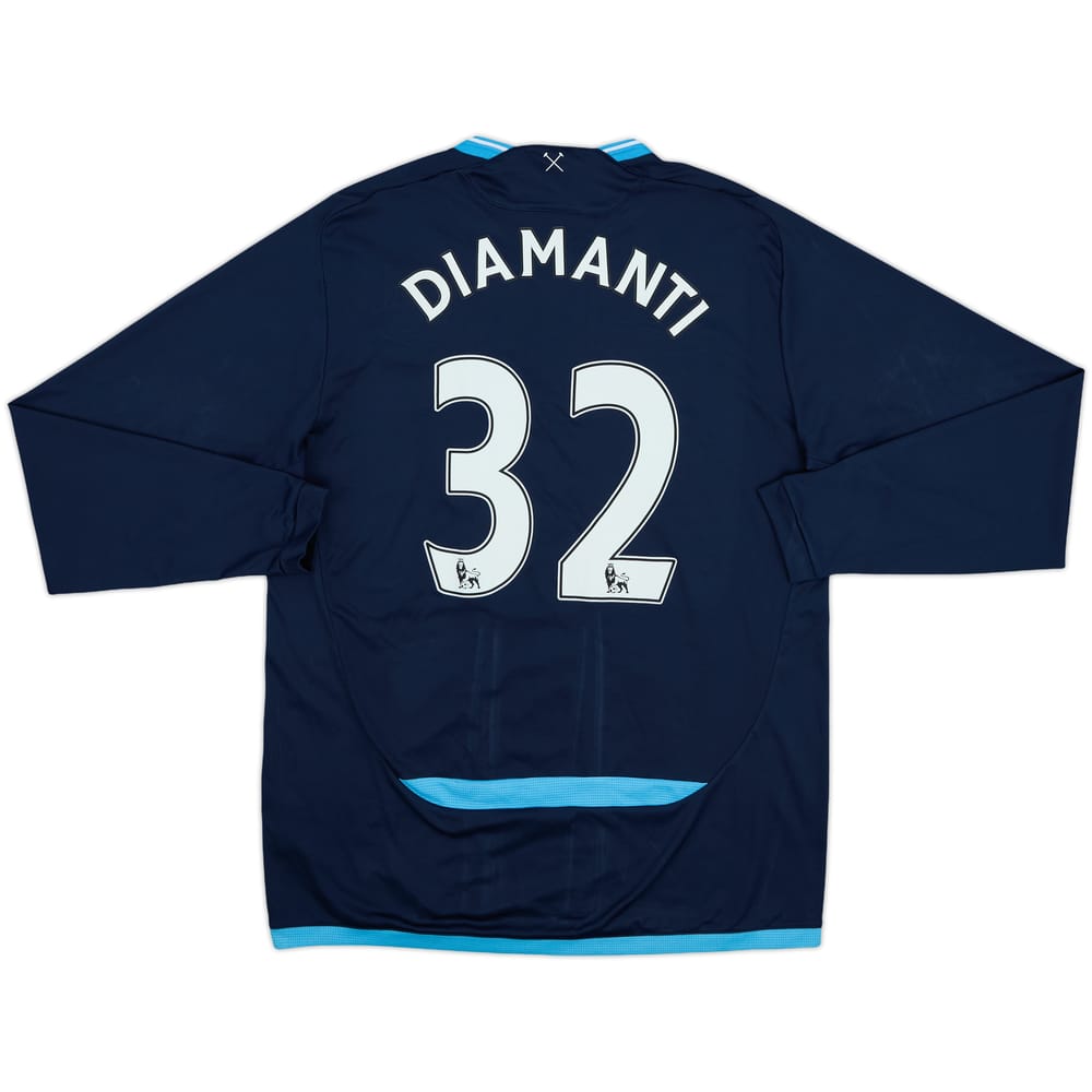 2009-10 West Ham Away L/S Shirt Diamanti #32 - 7/10 - (L)