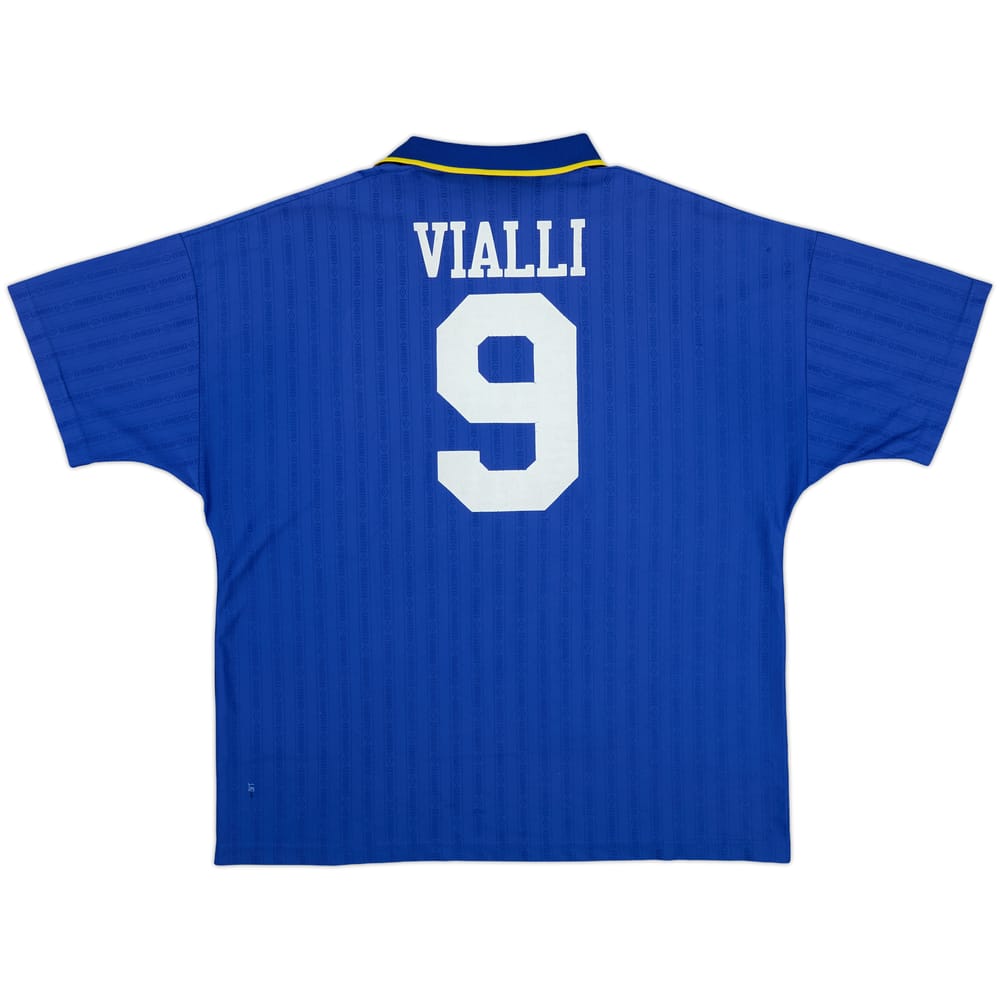 1995-97 Chelsea Home Shirt Vialli #9 - 4/10 - (XXL)