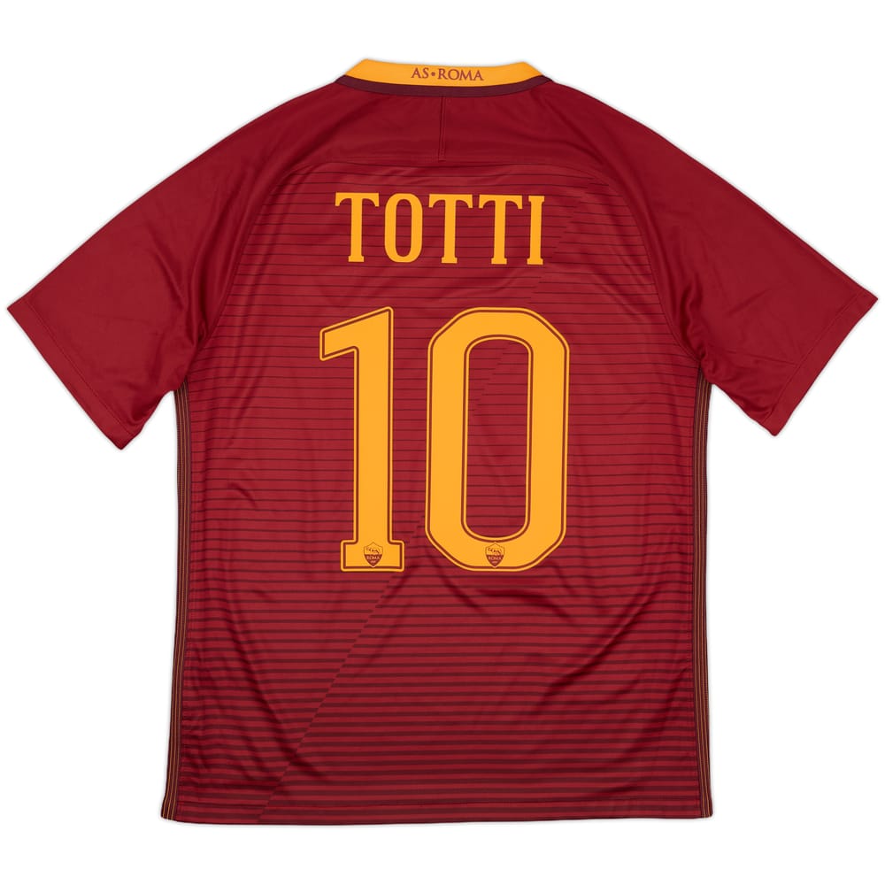 2016-17 Roma Home Shirt Totti #10 - 10/10 - (M)