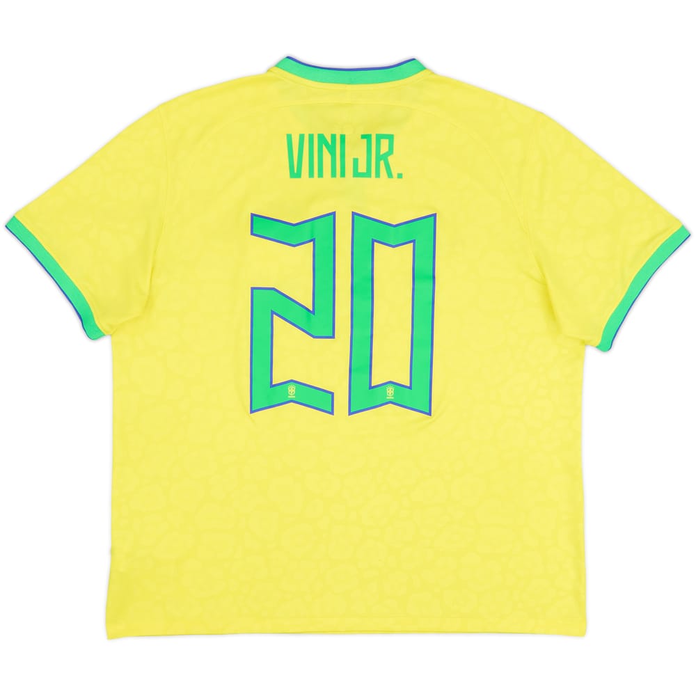 Camiseta de local de Brasil 2022-23 Vini Jr #20 - 6/10 - (XL)