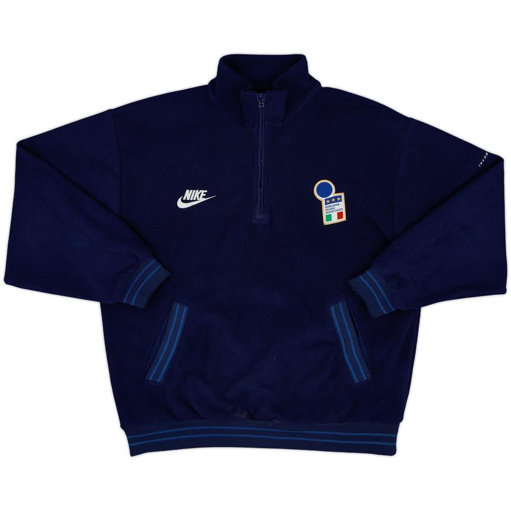 1998-99 Italy Nike 1/4 Zip Fleece Top - 8/10 - (M)