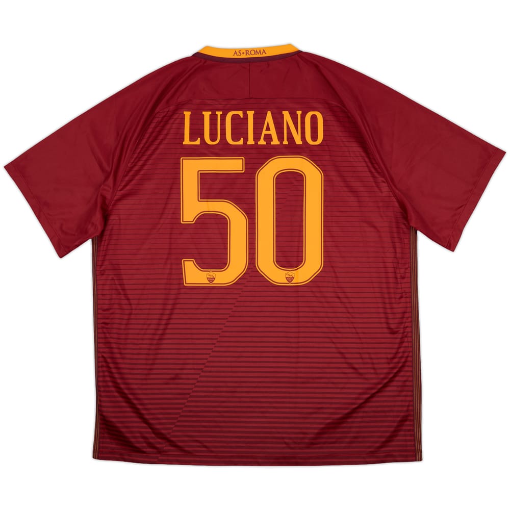 2016-17 Roma Home Shirt Luciano #50 - 9/10 - (XXL)