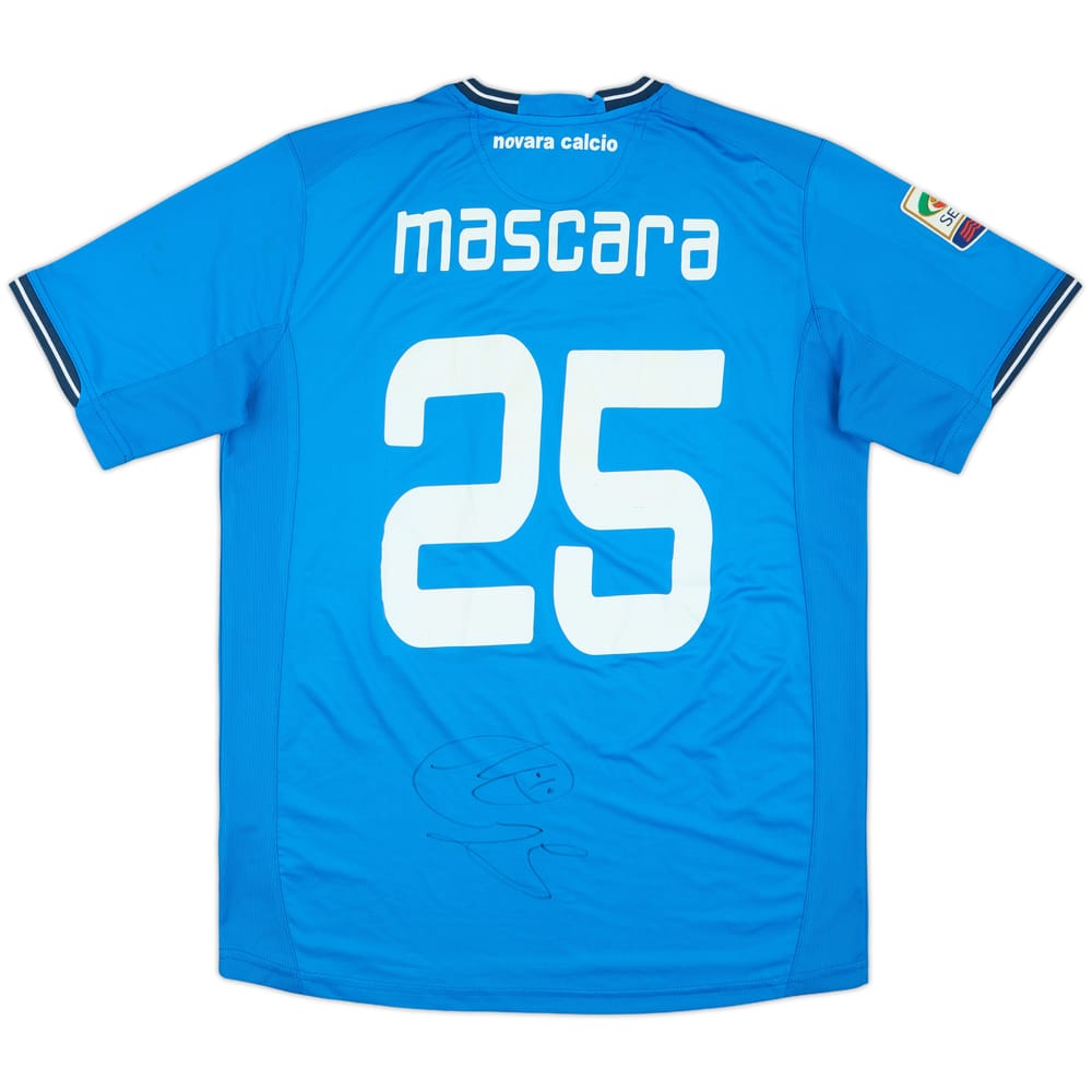 2011-12 Novara Match Issue Signed Home Shirt Mascara #25