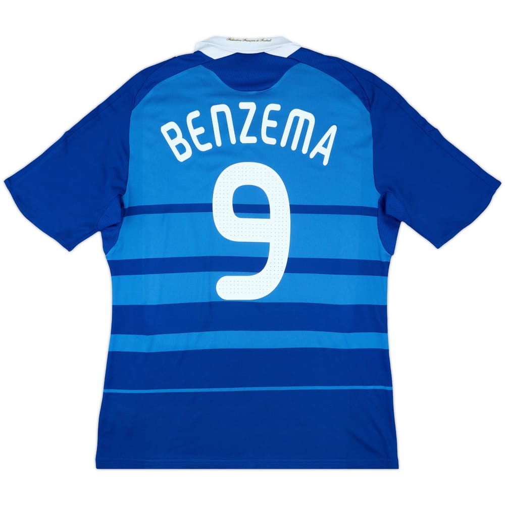 2008-09 France Home Shirt Benzema #9 - 9/10 - (L)