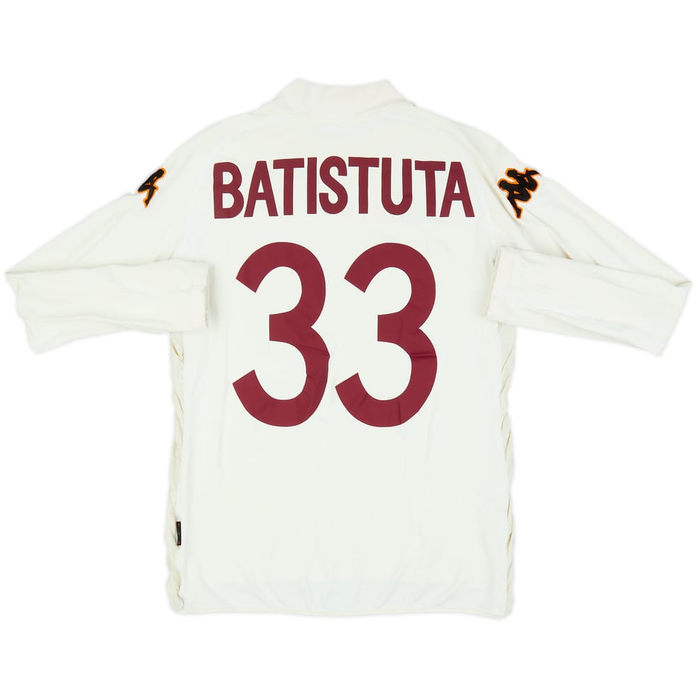 2002-03 Roma Away L/S Shirt Batistuta #33 - 6/10 - (L)