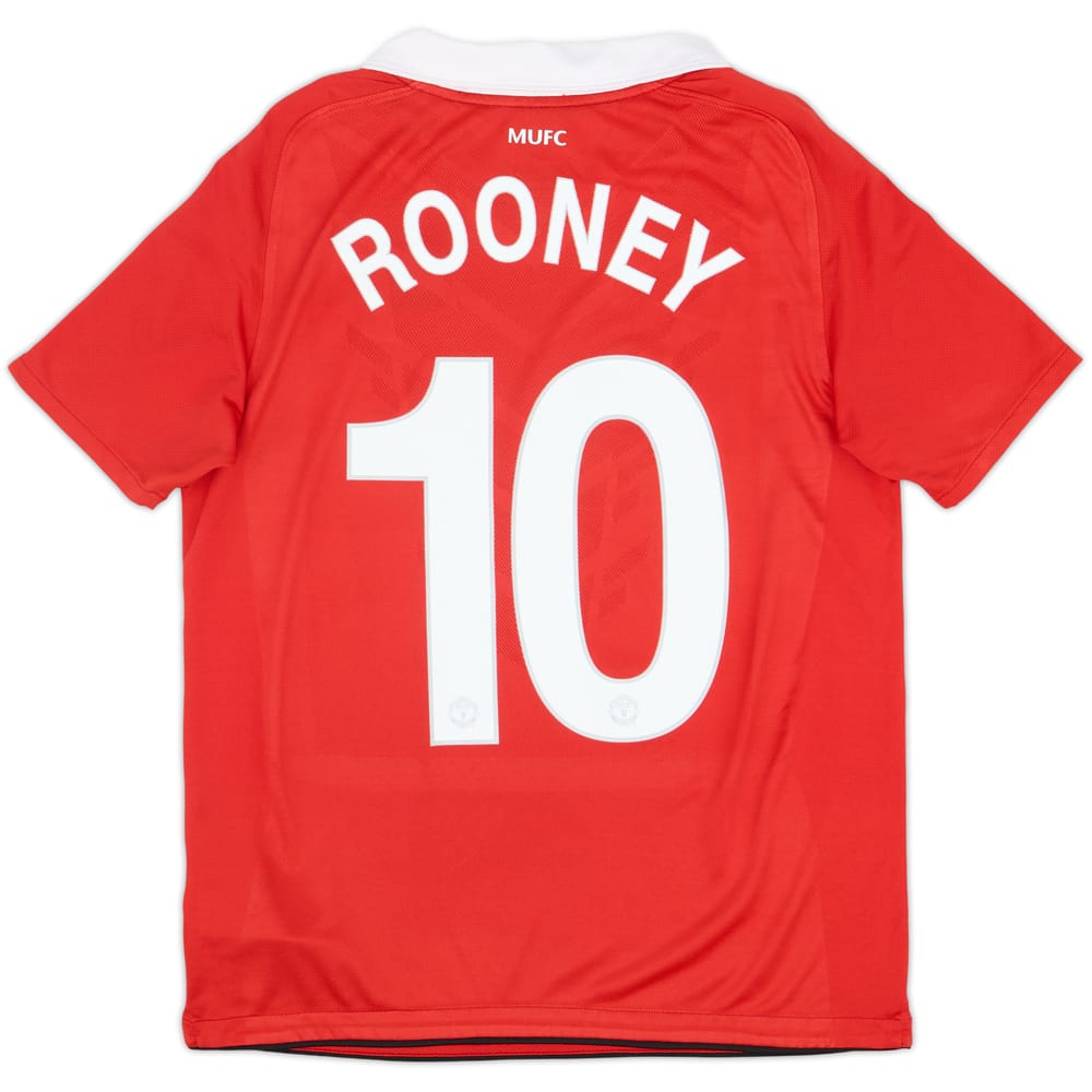 2010-11 Manchester United Home Shirt Rooney #10 - 8/10 - (XL.Boys)