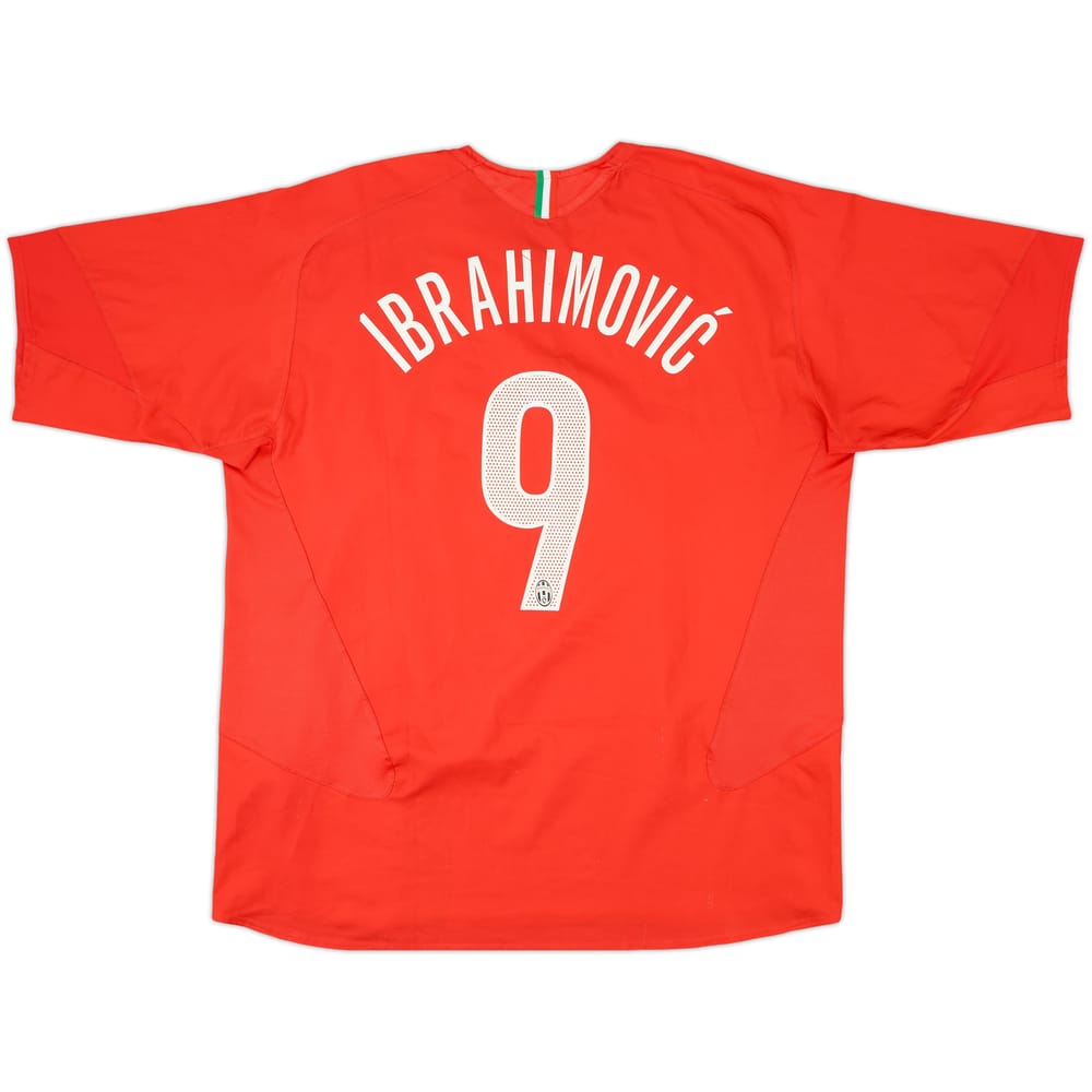 2005-06 Juventus Away Shirt Ibrahimovic #9 - 7/10 - (XXL)