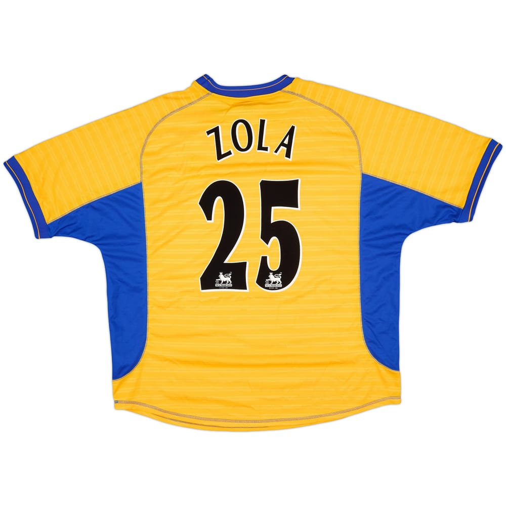 2000-01 Chelsea Away Shirt Zola #25 - 8/10 - (XXL)