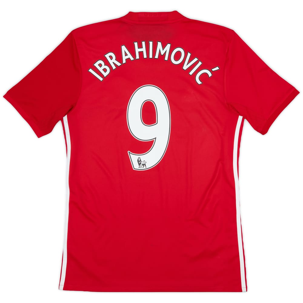 2016-17 Manchester United Home Shirt Ibrahimovic #9 - 8/10 - (S)