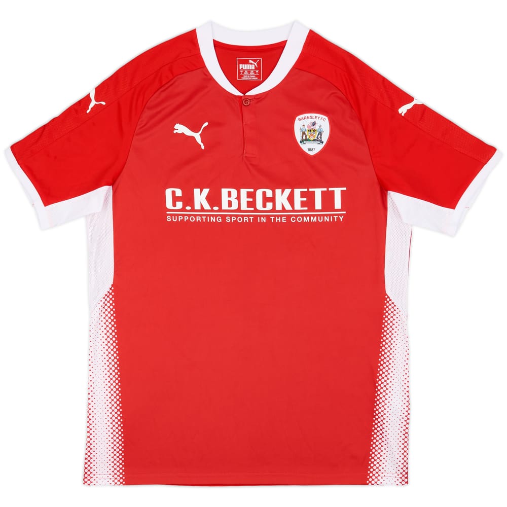 2017-18 Barnsley Home Shirt - 10/10 - (L)