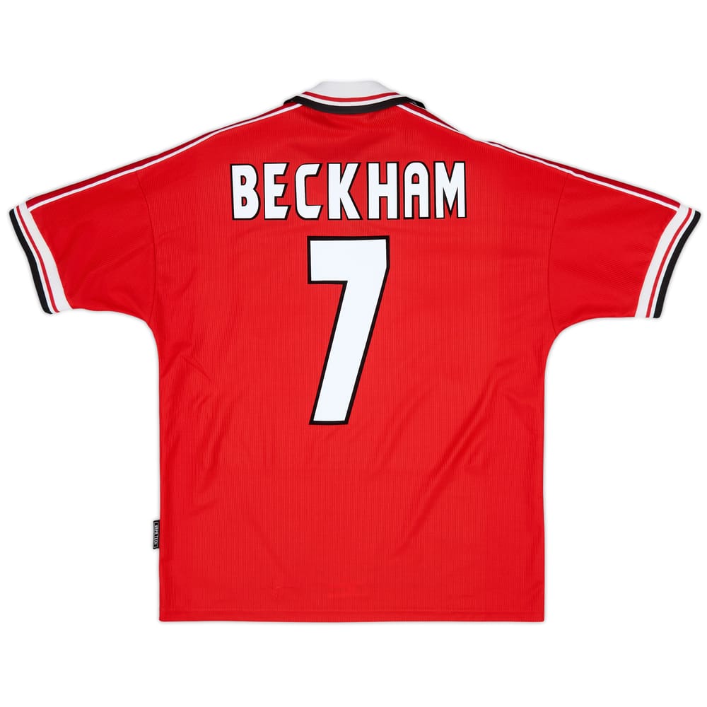 1998-00 Manchester United Camiseta de local Beckham #7 - 6/10 - (M)