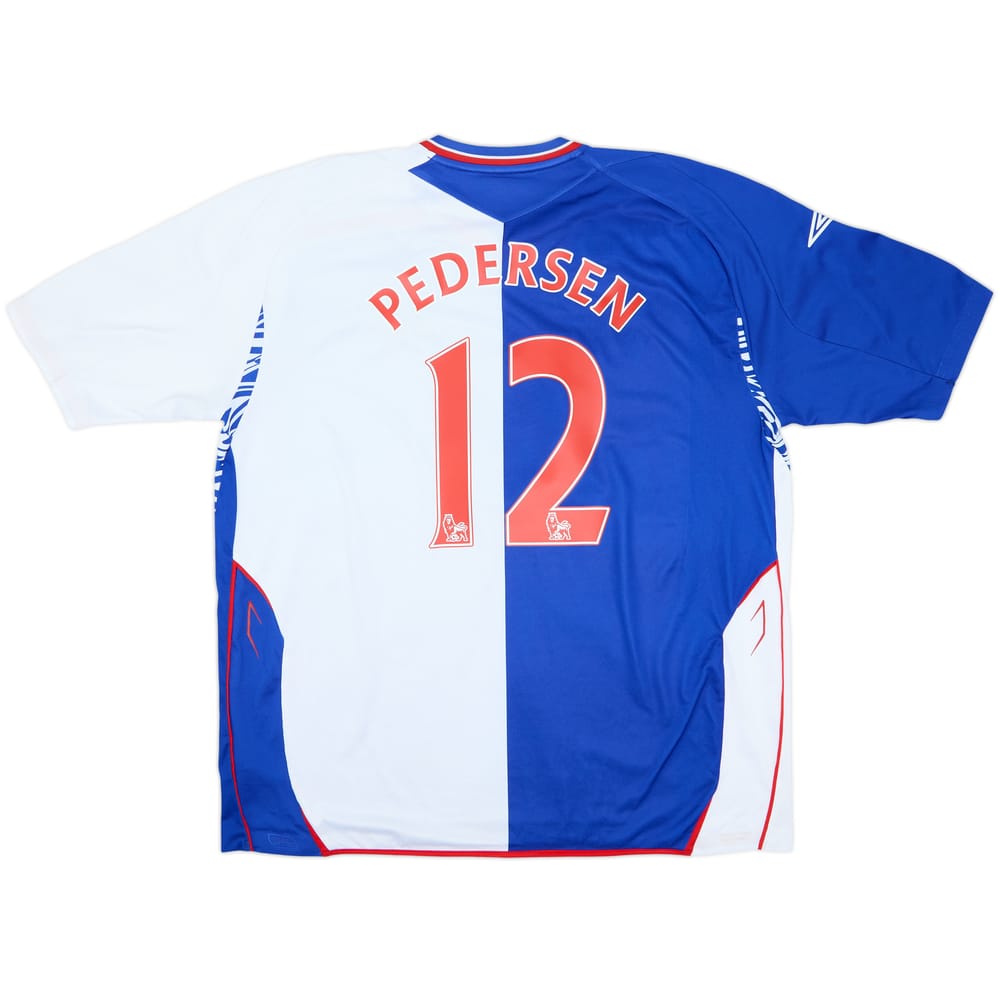 2007-08 Blackburn Home Shirt Pedersen #12 - 6/10 - (XXL)