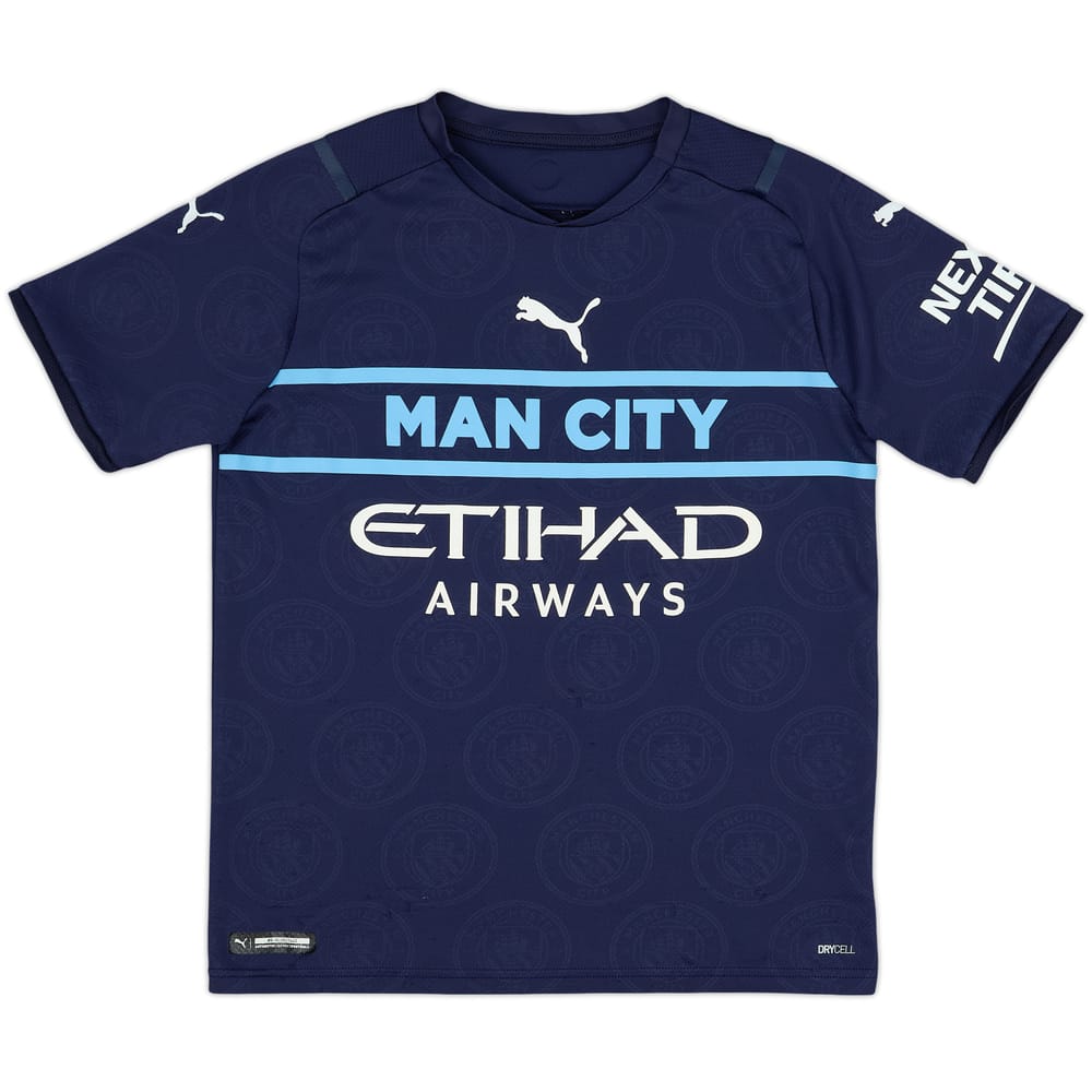 2021-22 Manchester City Third Shirt - 6/10 - (13-14 Years)