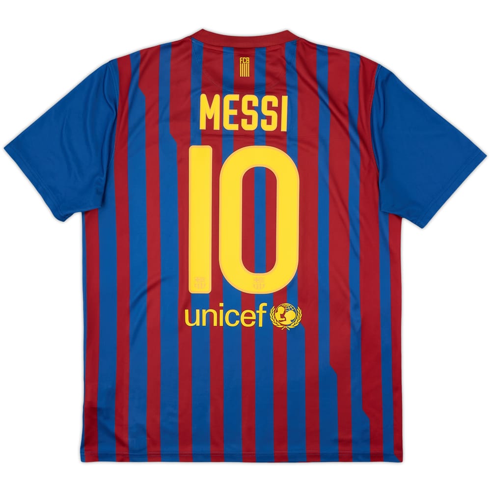 2011-12 Barcelona Basic Home Shirt Messi #10 - 8/10 - (L)