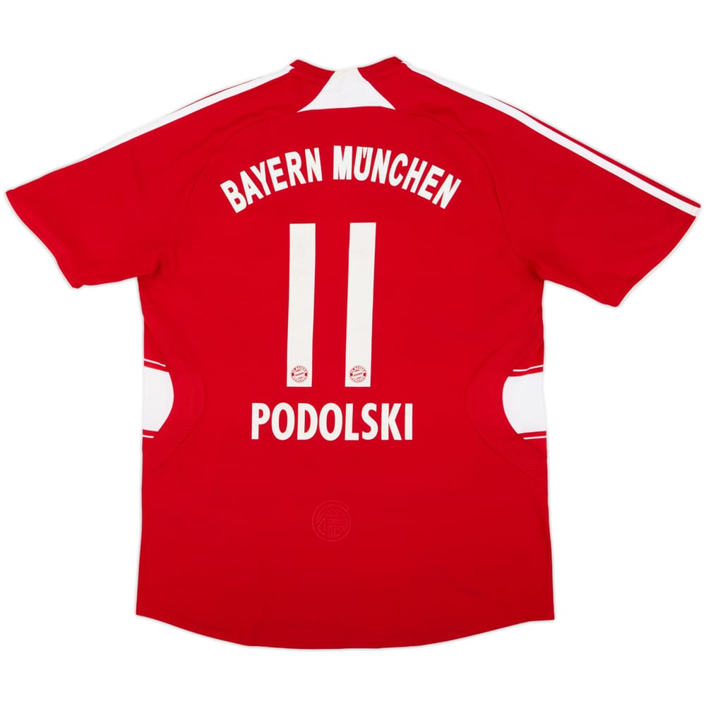 2007-08 Bayern Munich Home Shirt Podolski #11 - 6/10 - (M)