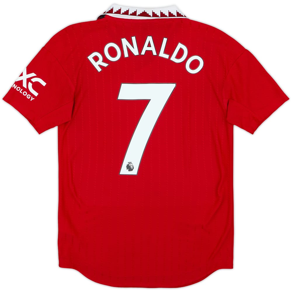 2022-23 Manchester United Authentic Home Shirt Ronaldo #7 - 7/10 - (XS)