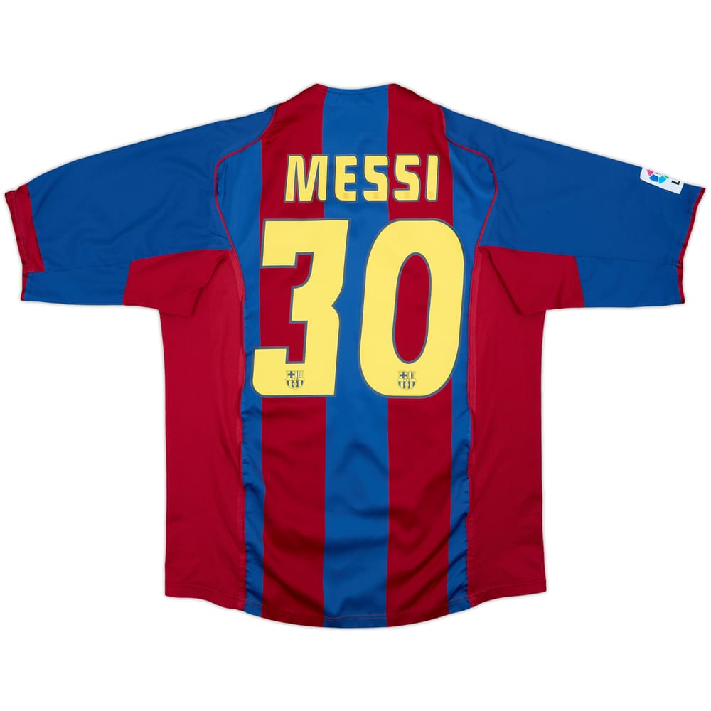 2004-05 Barcelona Home Shirt Messi #30 - 7/10 - (L)