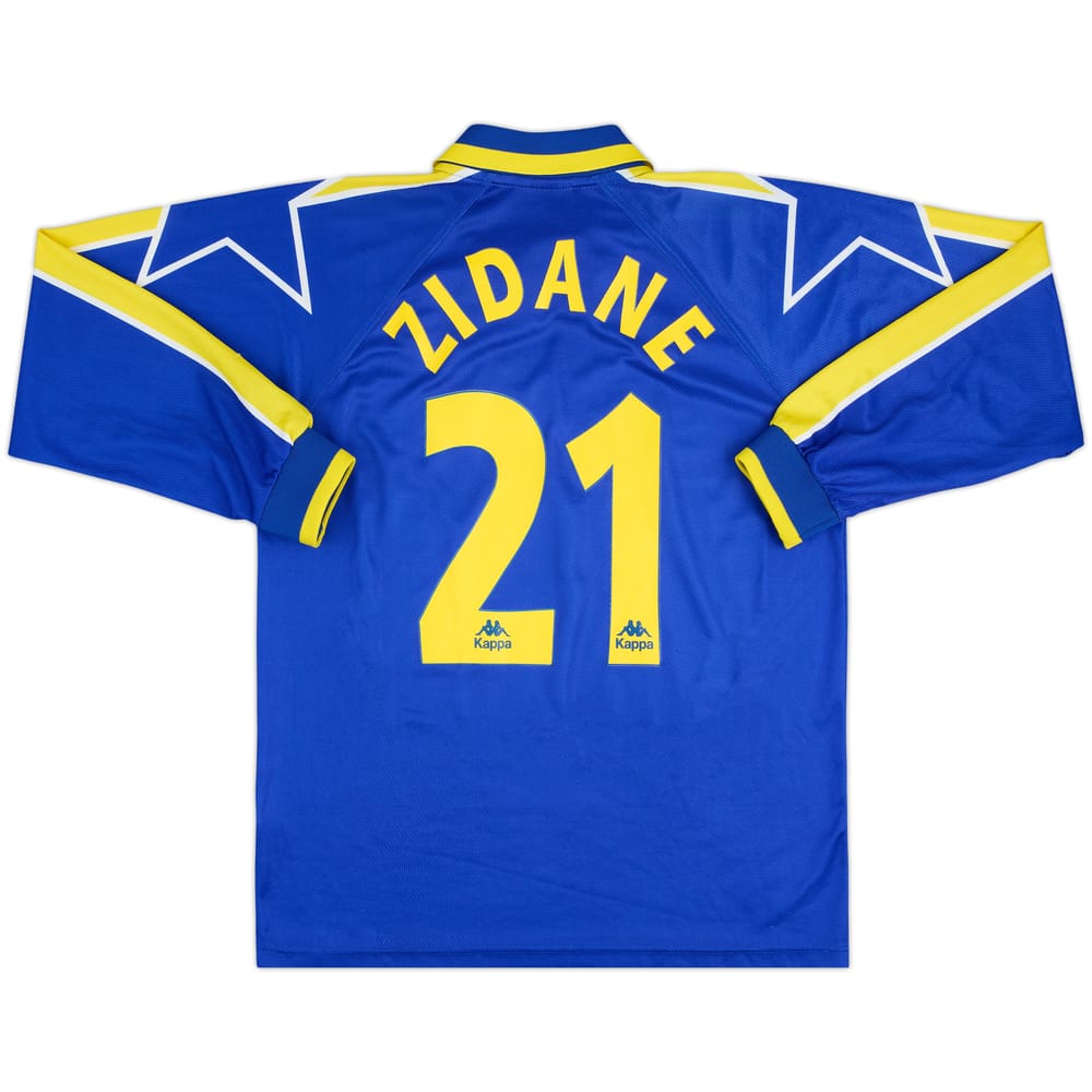1996-97 Juventus Away L/S Shirt Zidane #21 - 7/10 - (L)
