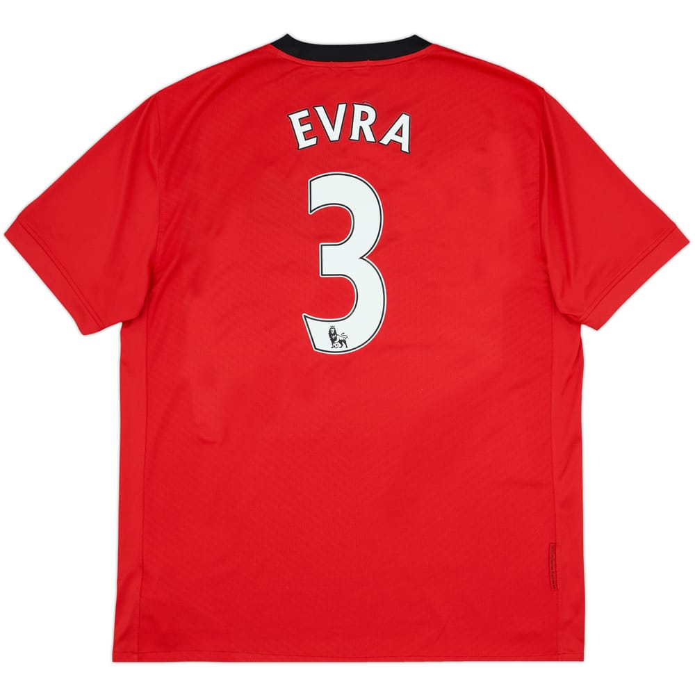 2009-10 Manchester United Home Shirt Evra #3 - 10/10 - (XL)