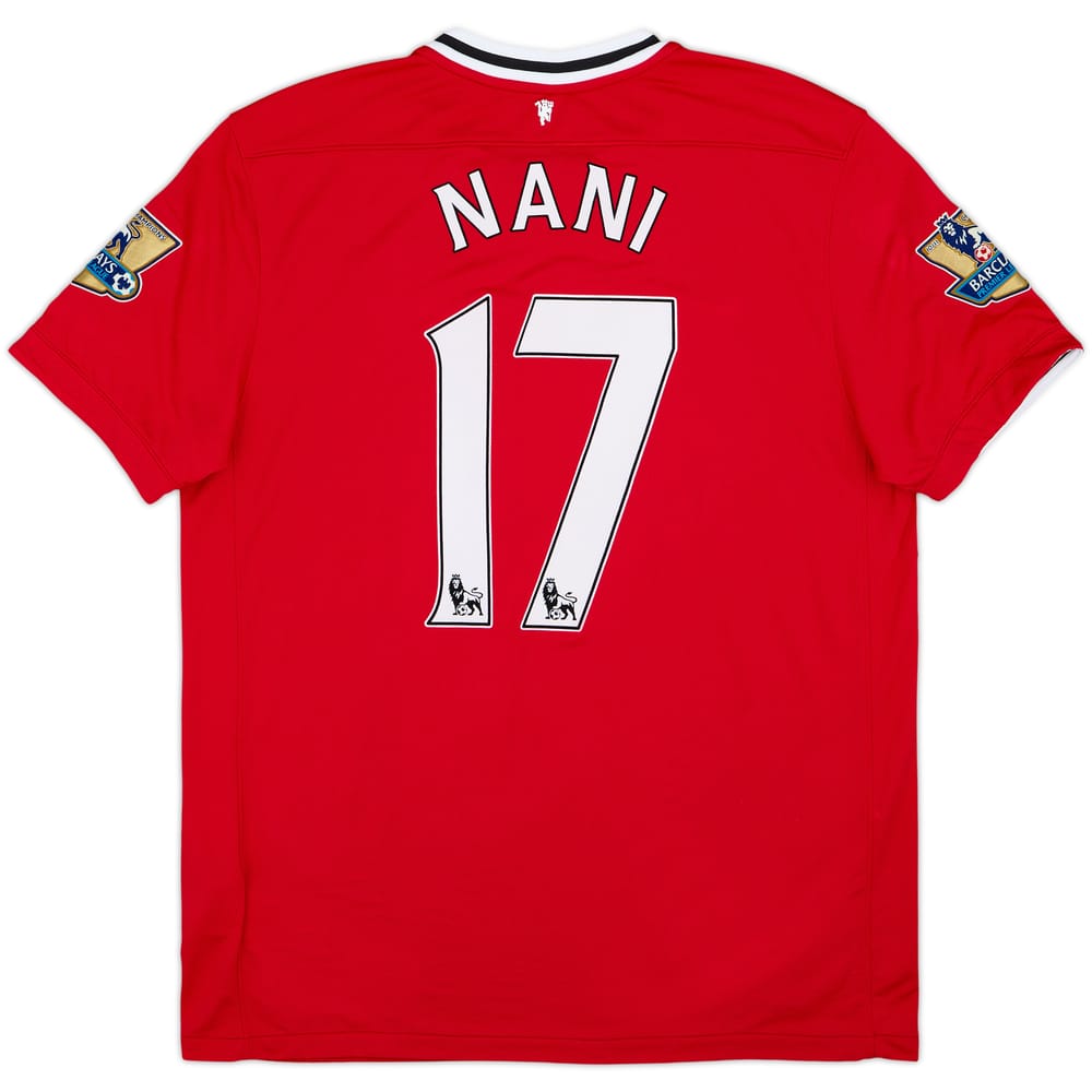 2011-12 Manchester United Home Shirt Nani #17 - 9/10 - (XL)