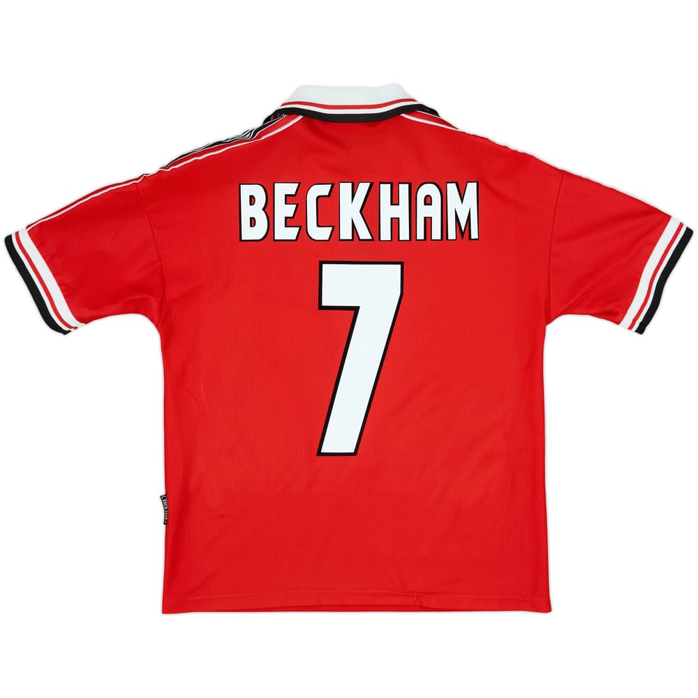 Camiseta de local del Manchester United 1998-00 Beckham #7 - 8/10 - (15-16 Años)