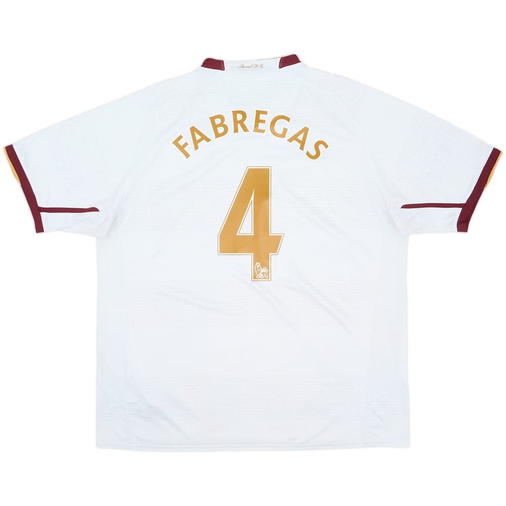 2007-08 Arsenal Away Shirt Fabregas #4 - 7/10 - (XL)