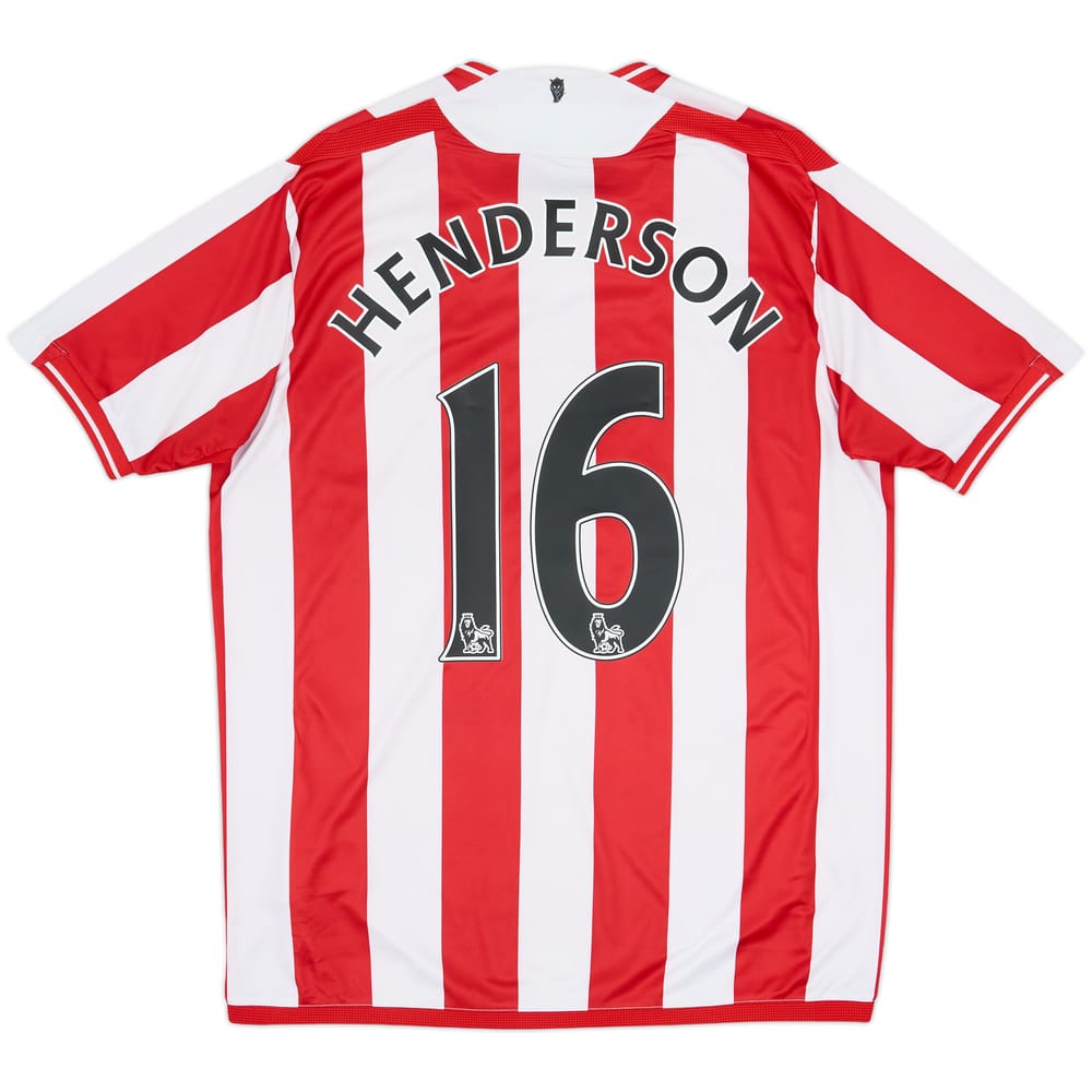Camiseta de local del Sunderland 2009-10 Henderson #16 - 8/10 - (M)