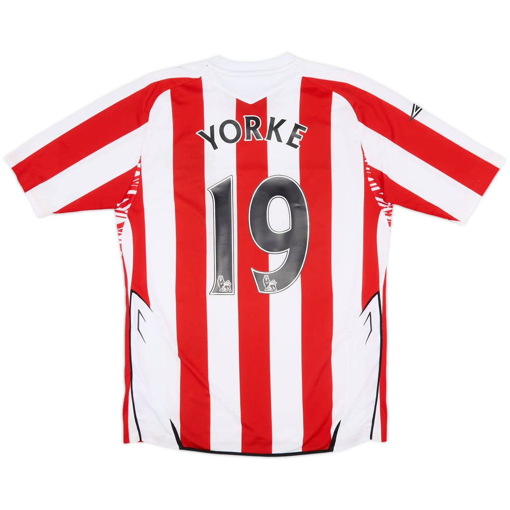 2007-08 Sunderland Home Shirt Yorke #19 - 5/10 - (M)