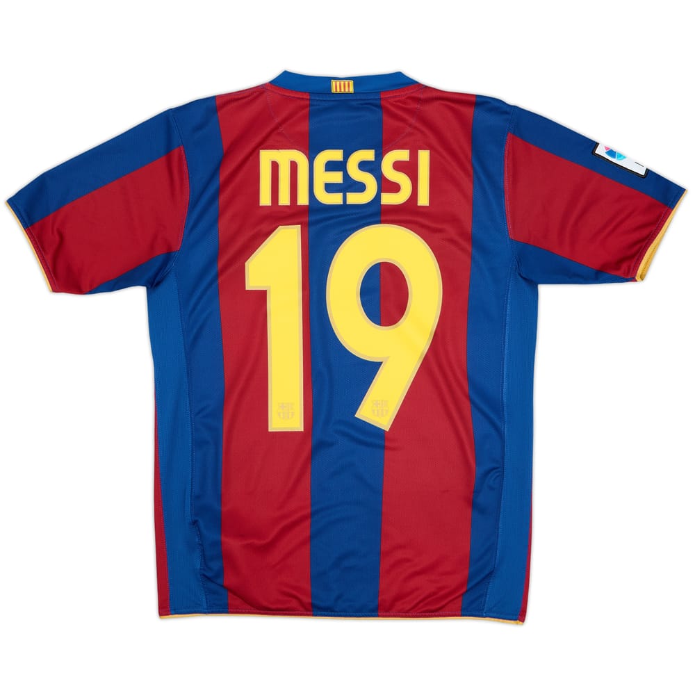 2007-08 Barcelona Maillot Domicile - 8/10 - (13-15 ans)