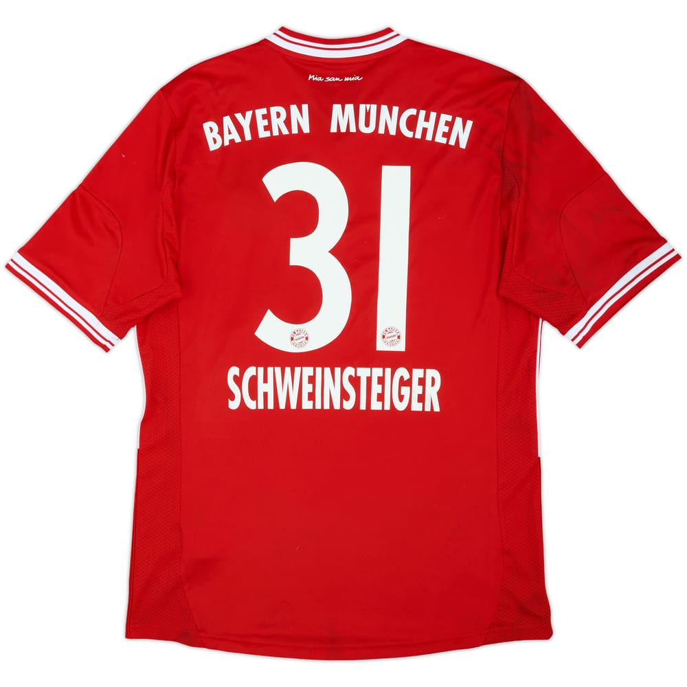 2013-14 Bayern Munich Home Shirt Schweinsteiger #31 - 6/10 - (M)