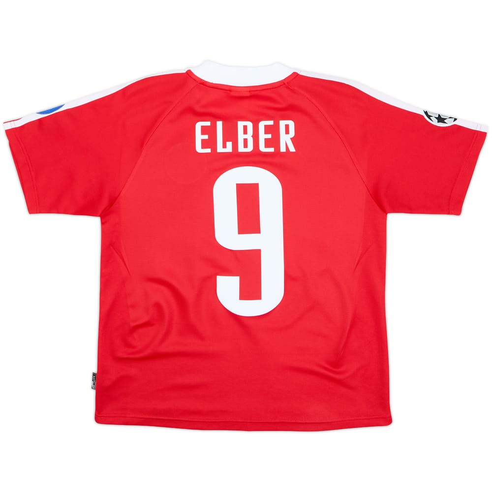 2001-02 Bayern Munich CL Home Shirt Elber #9 - 7/10 - (Y)