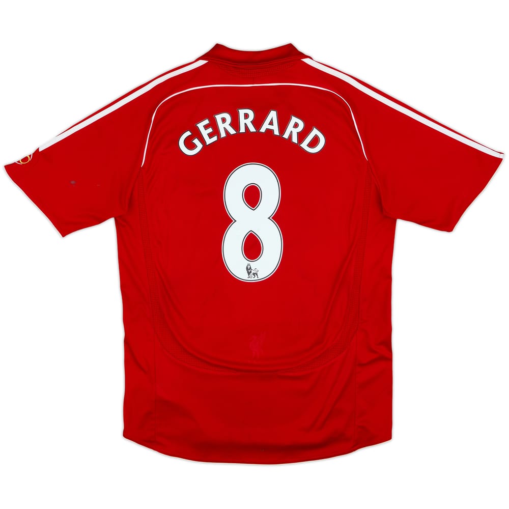 2006-08 Liverpool Home Shirt Gerrard #8 - 5/10 - (L)