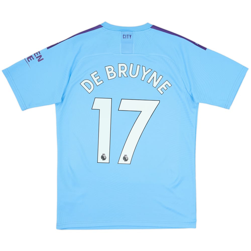 2019-20 Manchester City Home Shirt De Bruyne #17 - 9/10 - (M)