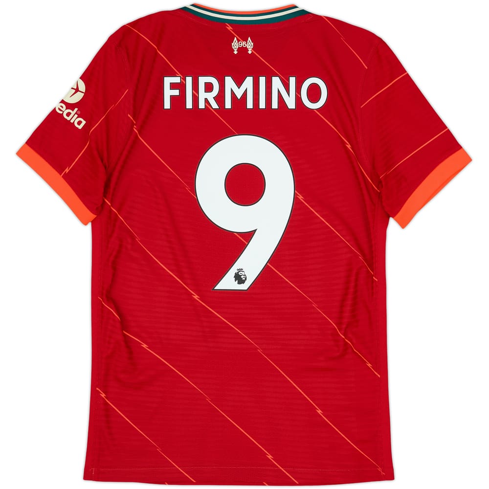 2021-22 Liverpool Authentic Home Shirt Firmino #9 - 6/10 - (S)