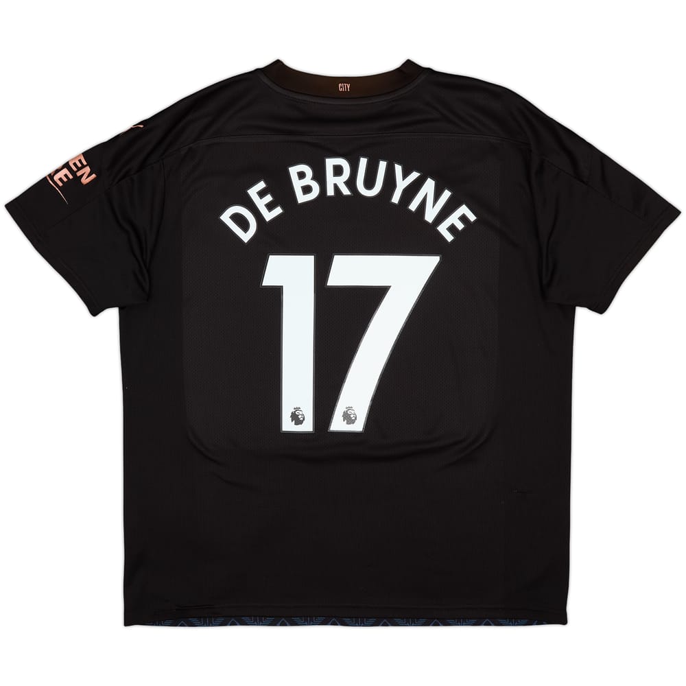 2020-21 Manchester City Away Shirt De Bruyne #17 - 8/10 - (XL)