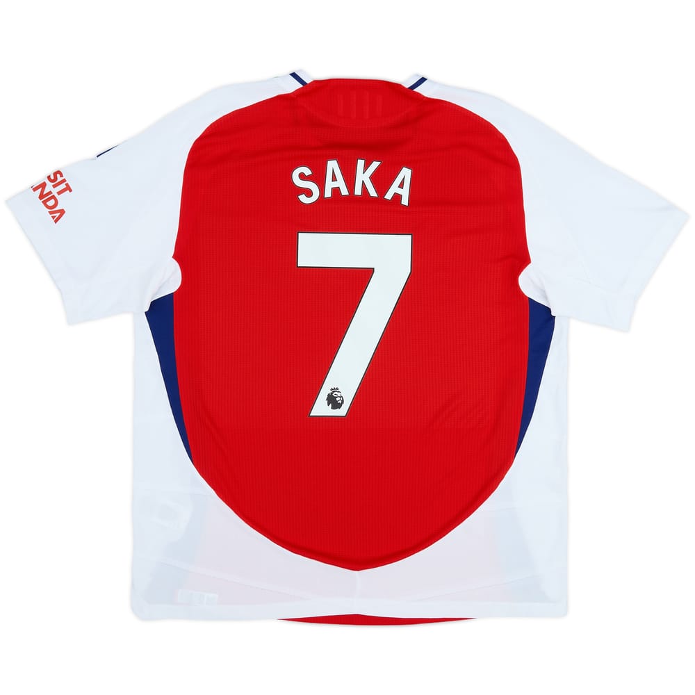 2024-25 Arsenal Authentic Home Shirt Saka #7 - 10/10 - (XL)