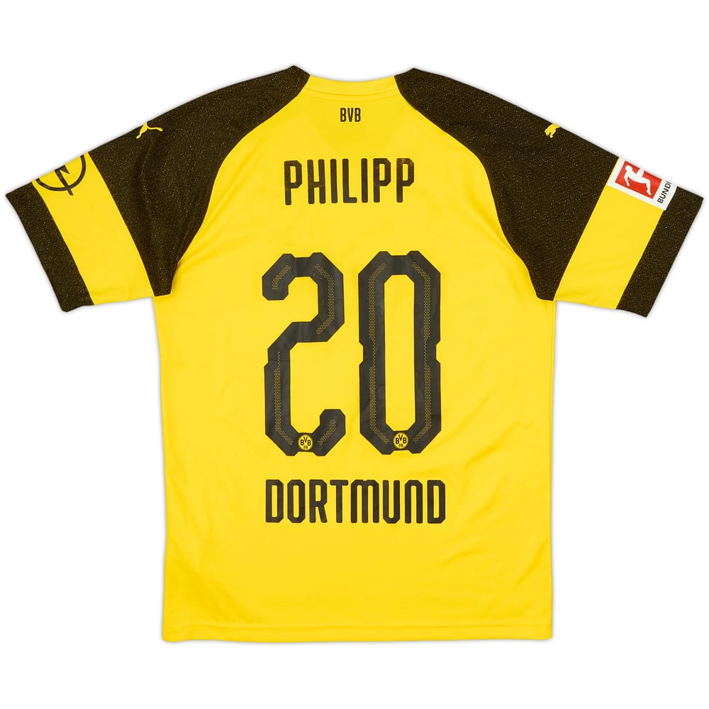 2018-19 Borussia Dortmund Home Shirt Philipp #20 - 6/10 - (M)