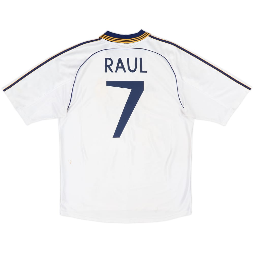 1998-00 Real Madrid Home Shirt Raul #7 - 5/10 - (XL)