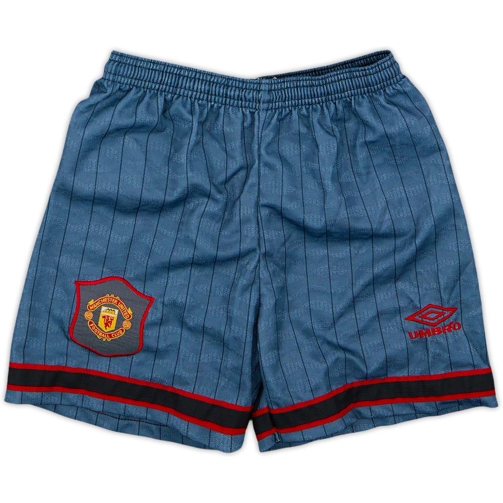 1995-96 Manchester United Away Shorts - 8/10 - (12-13 Years)