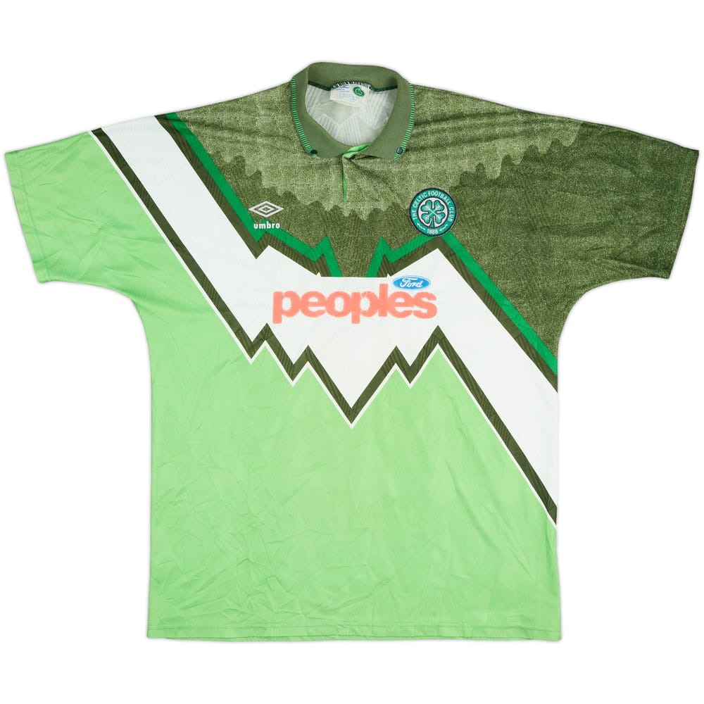1991-92 Celtic Away Shirt - 7/10 - (XL)