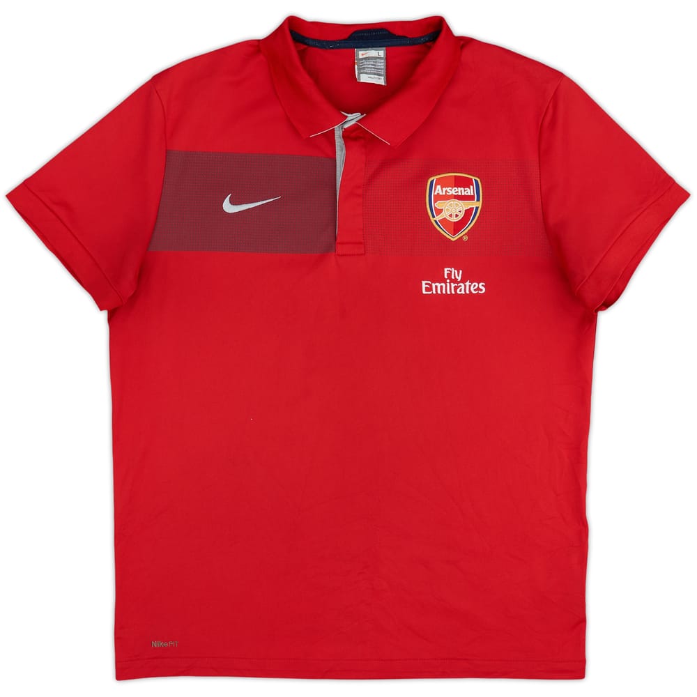 2009-10 Arsenal Nike Polo Shirt - 8/10 - (L)