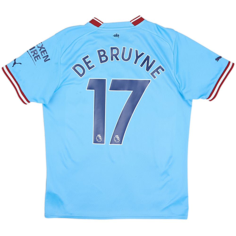 2022-23 Manchester City Home Shirt De Bruyne #17 - 5/10 - (M)