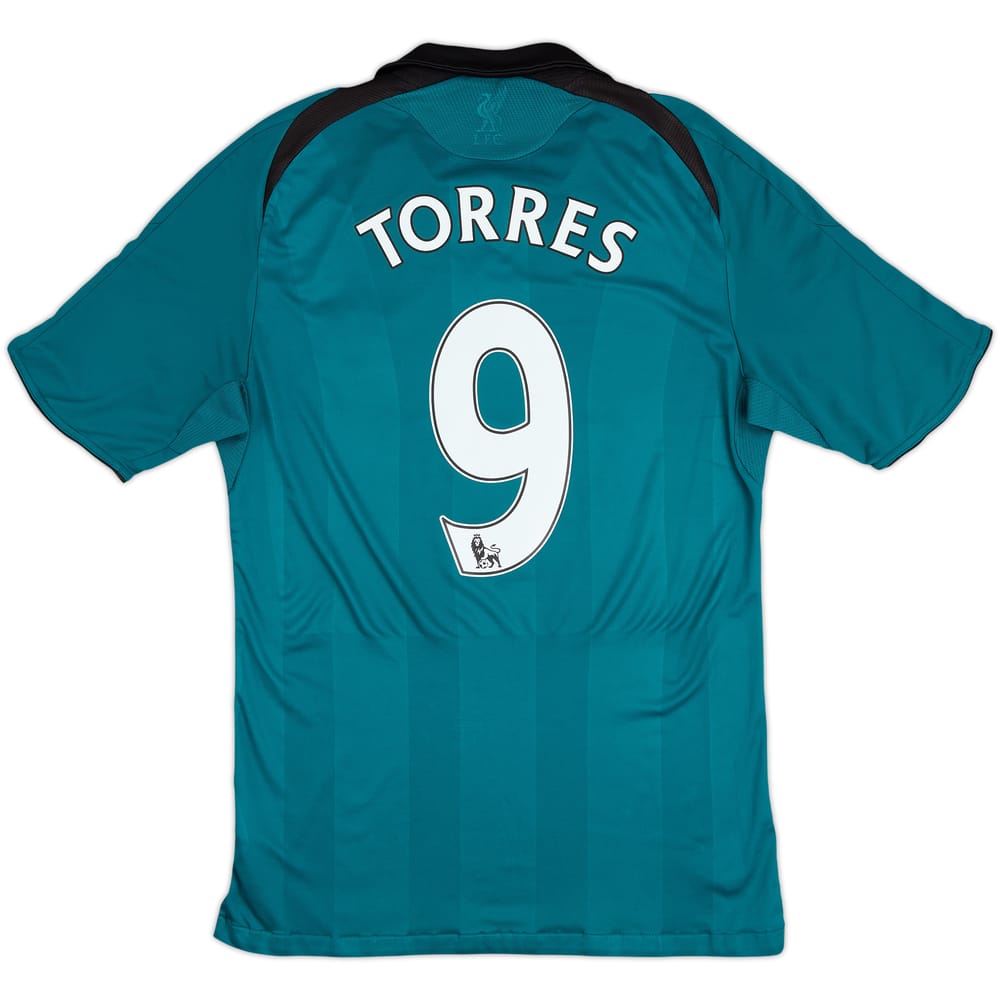 Camiseta de la tercera equipación del Liverpool 2008-09 Torres #9 - 5/10 - (S)