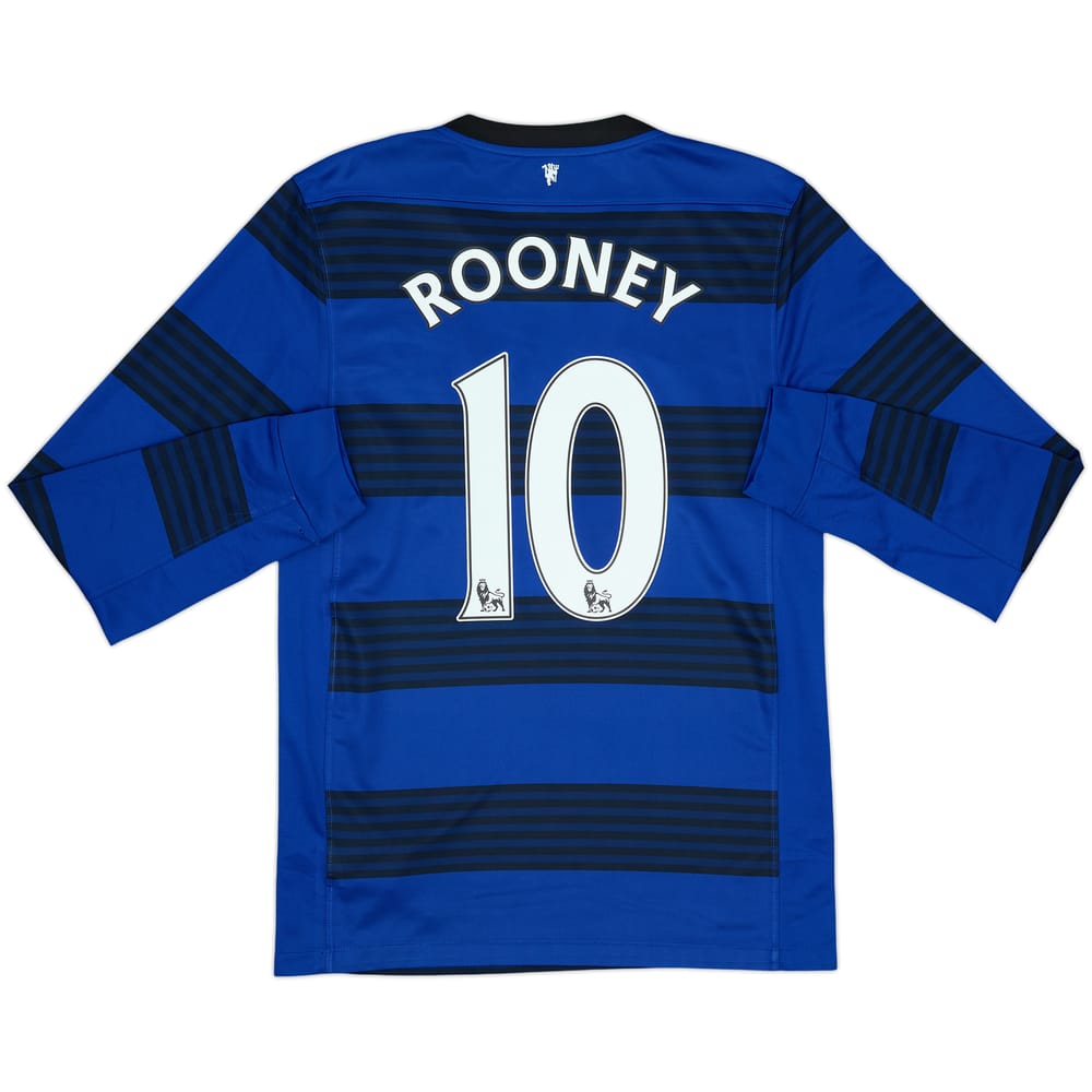 2011-13 Manchester United Away L/S Shirt Rooney #10 - 6/10 - (S)