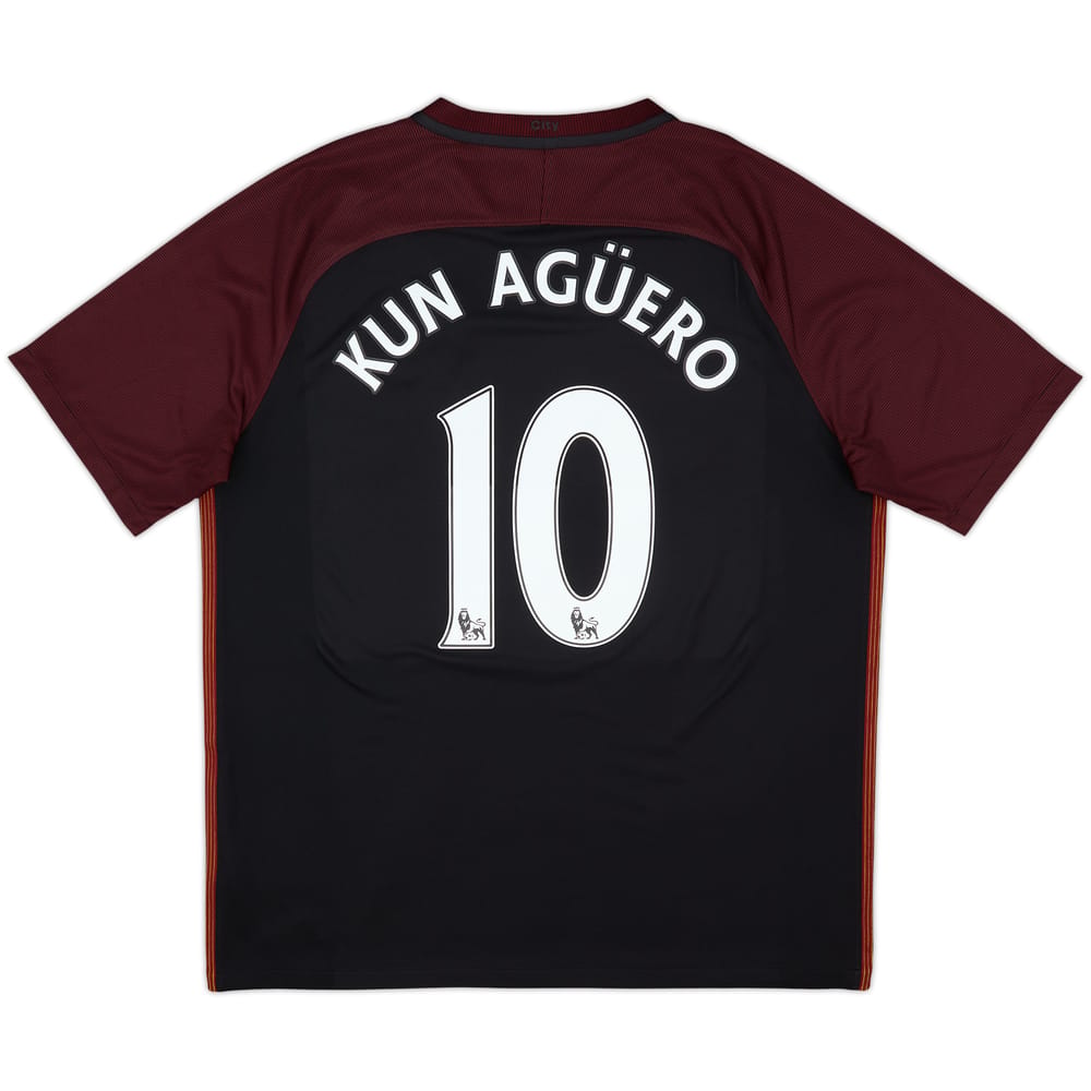 2016-17 Manchester City Camiseta de visitante Kun Aguero #10 - 9/10 - (XL)