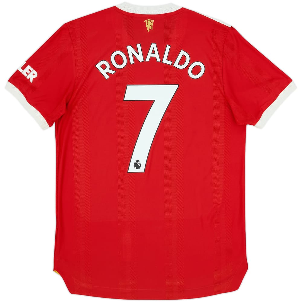 2021-22 Manchester United Authentic Home Shirt Ronaldo #7 - 9/10 - (M)