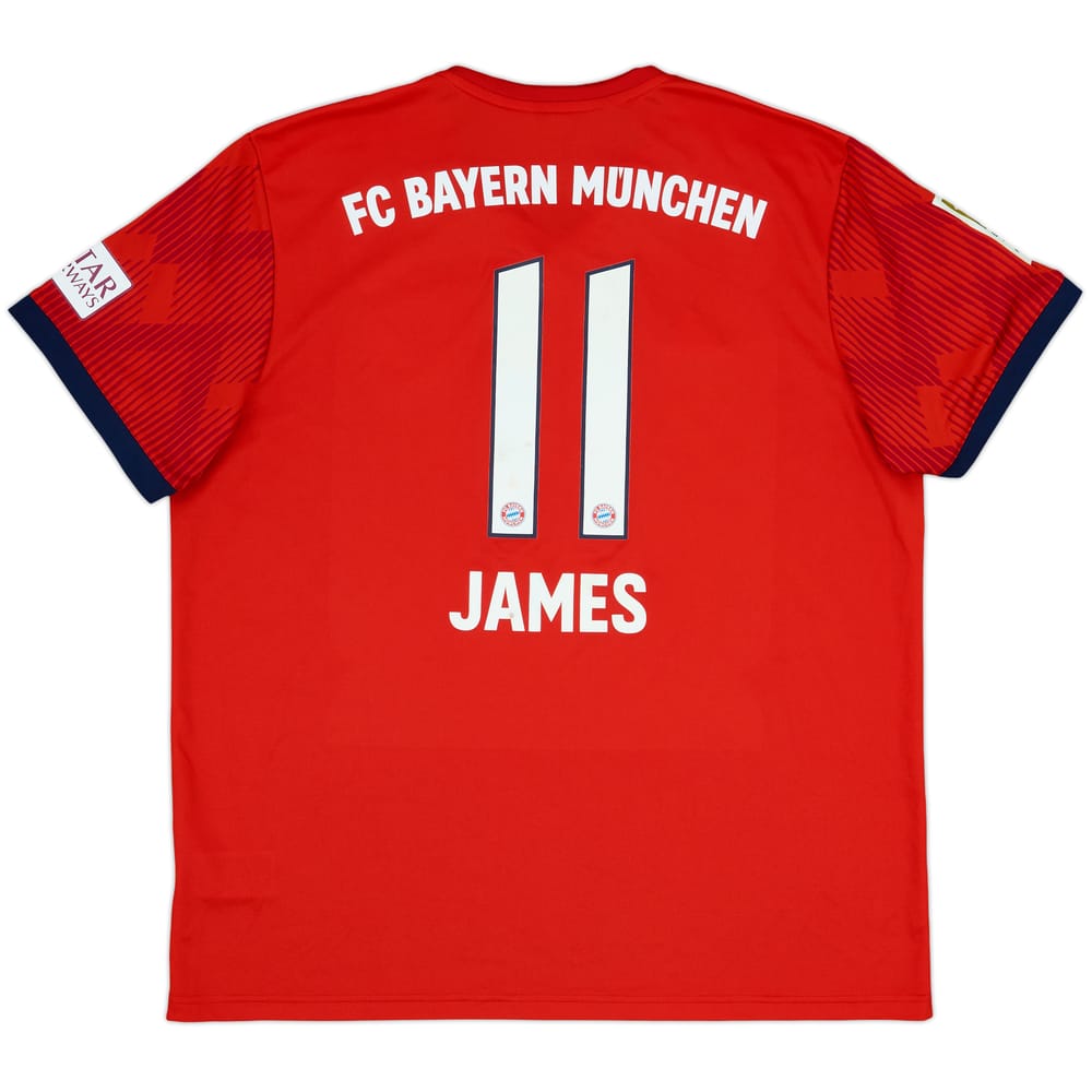 2018-19 Bayern Munich Home Shirt James #11 - 6/10 - (XL)