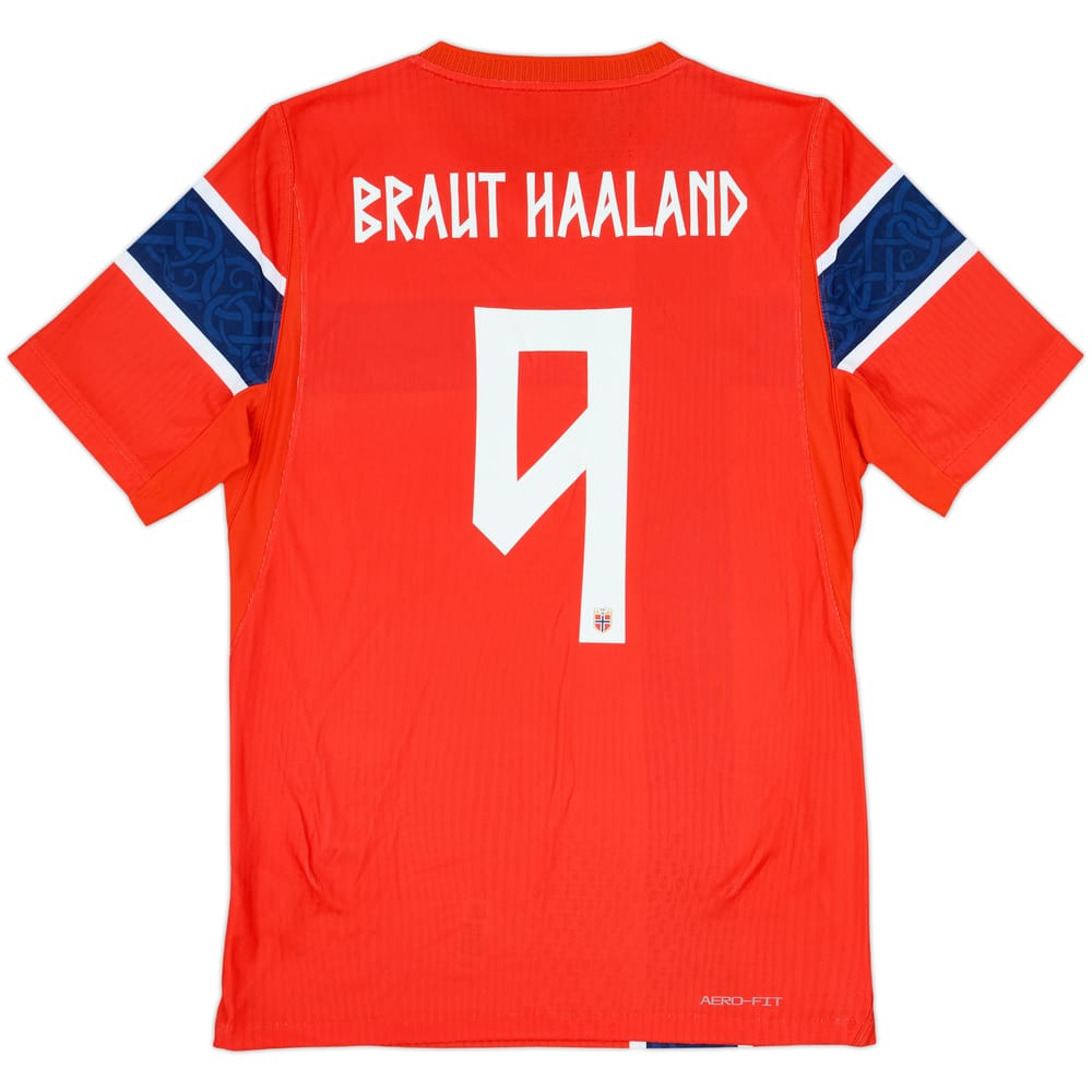 2026 Norway Authentic Home Shirt Braut Haaland #9 - 10/10 - (S)